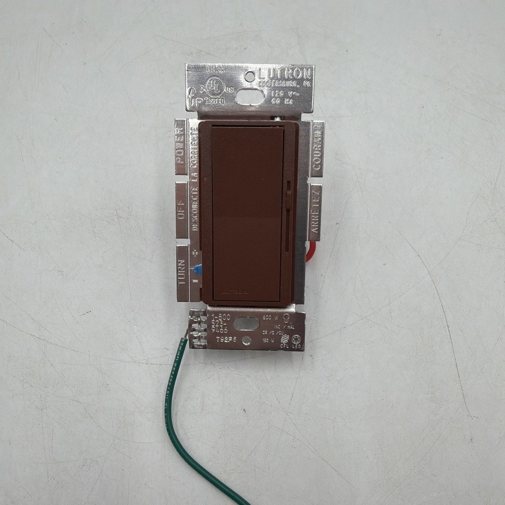 Lutron DVSCCL-153P-BR Dimmer Switch Brown Open Box